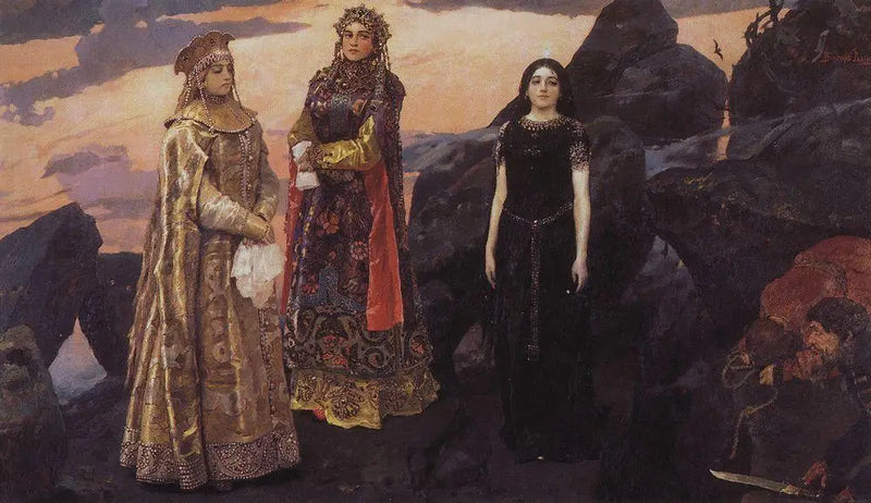 Kolme prinsessaa maanpäällisen valtakunnan - Viktor Vasnetsov