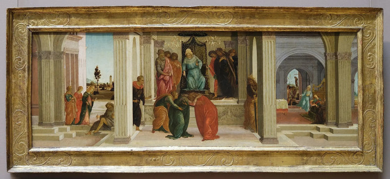 Estherin tarinan kolme kohtausta - Sandro Botticelli