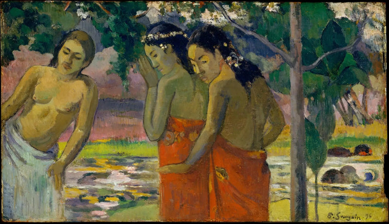 Kolme Tahitilaista - Paul Gauguin