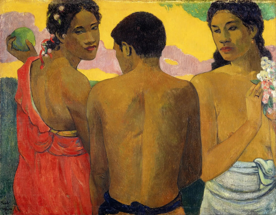 Kolme tahitilaista, tai Keskustelu - Paul Gauguin
