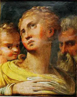 Kolme päätä - Parmigianino