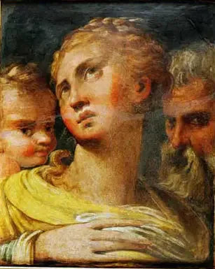Kolme päätä - Parmigianino