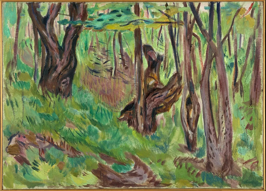Karkeat puunrungot kesällä - Edvard Munch