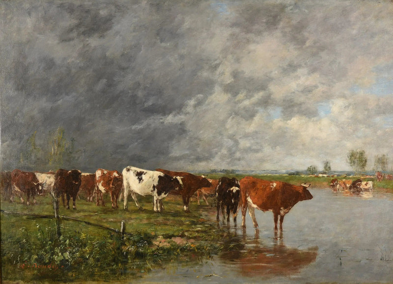 Lauma juomassa - Eugène Boudin