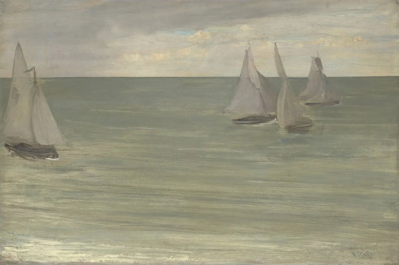 Trouville (Harmaa ja Vihreä, hopeinen meri) - James Abbott McNeill Whistler
