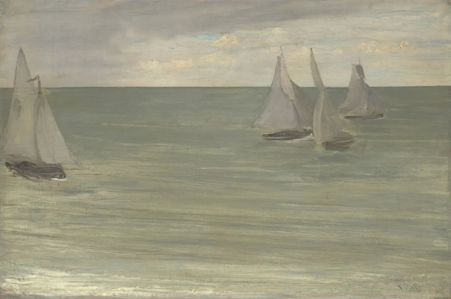 Trouville (Harmaa ja Vihreä, hopeinen meri) - James Abbott McNeill Whistler