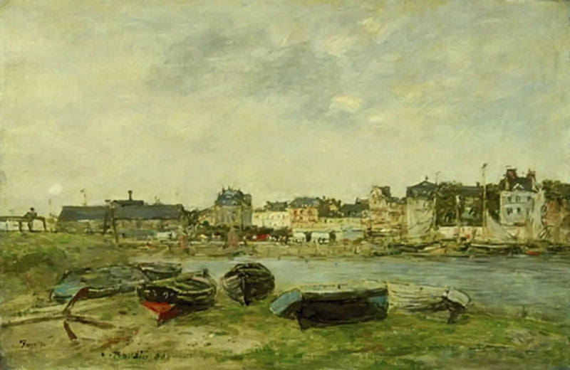 Trouville, matalavesisatama - Eugène Boudin