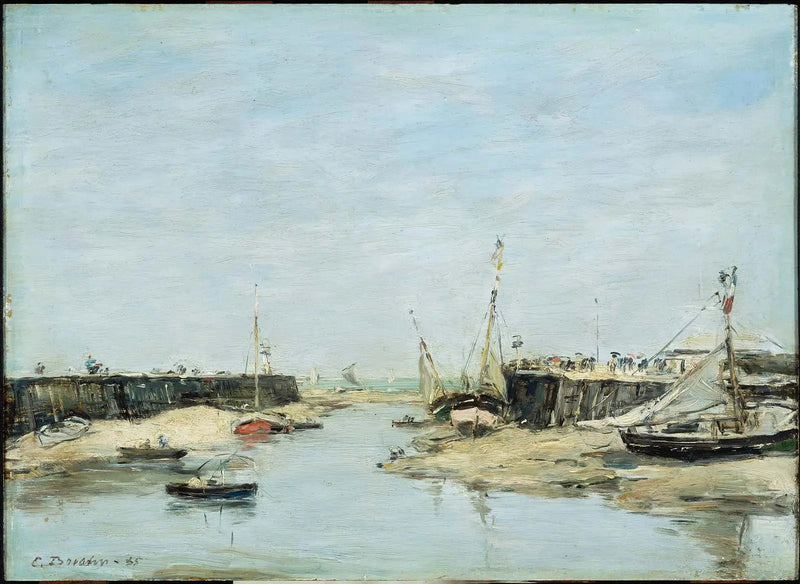 Trouville Alhaalla Olevat Laiturit - Eugène Boudin