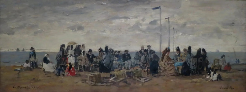 Trouville. Ranta-alue - Eugène Boudin