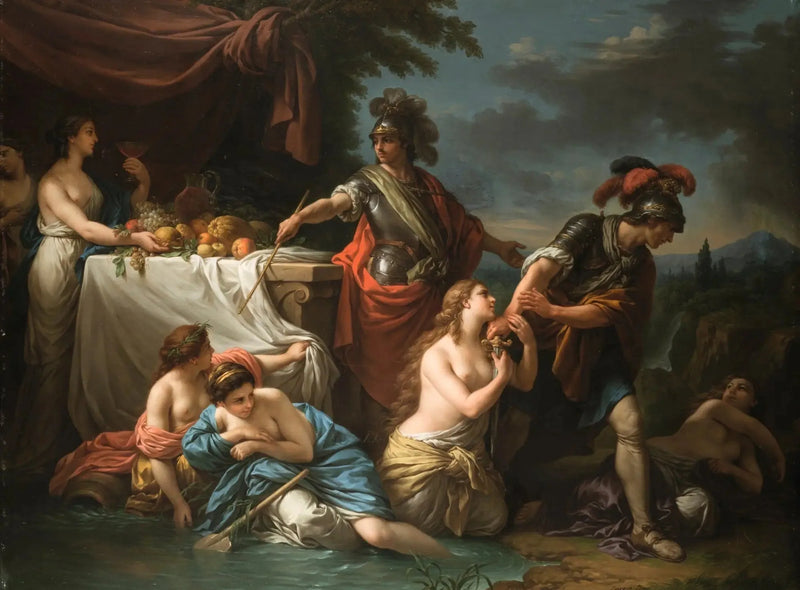 Ubalde ja Tanskalainen Ritari - Louis Jean François Lagrenée