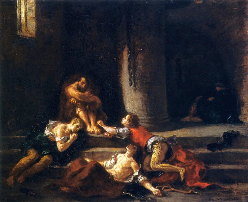 Ugolin ja hänen poikansa - Eugène Delacroix