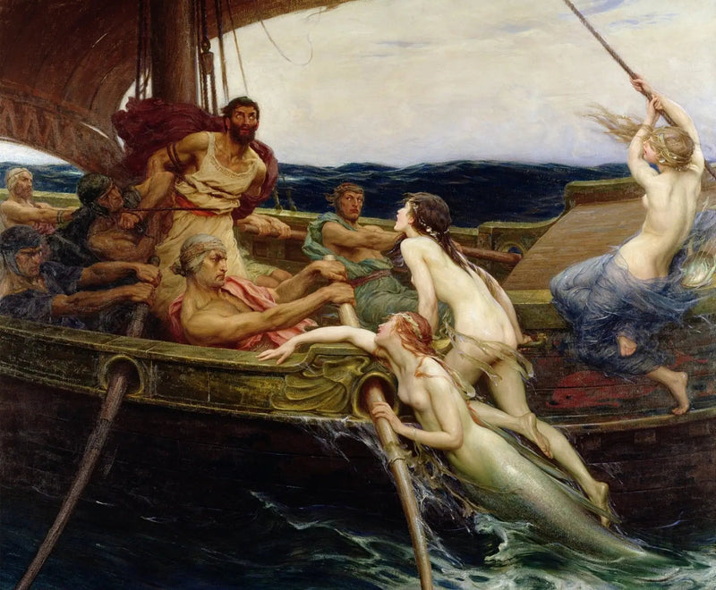 Ulysse ja sireneet - Herbert Draper