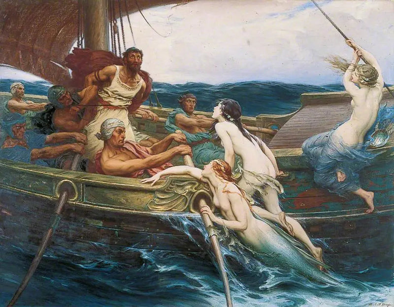 Ulysse ja sireneet - Herbert Draper
