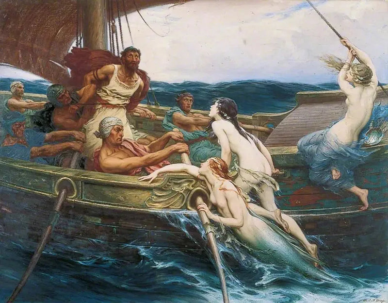 Ulysse ja sireneet - Herbert Draper
