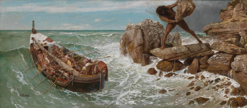 Ulysse ja Polyfémos - Arnold Böcklin