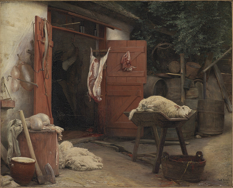 Hellebäkin teurastamo - Carl Heinrich Bloch