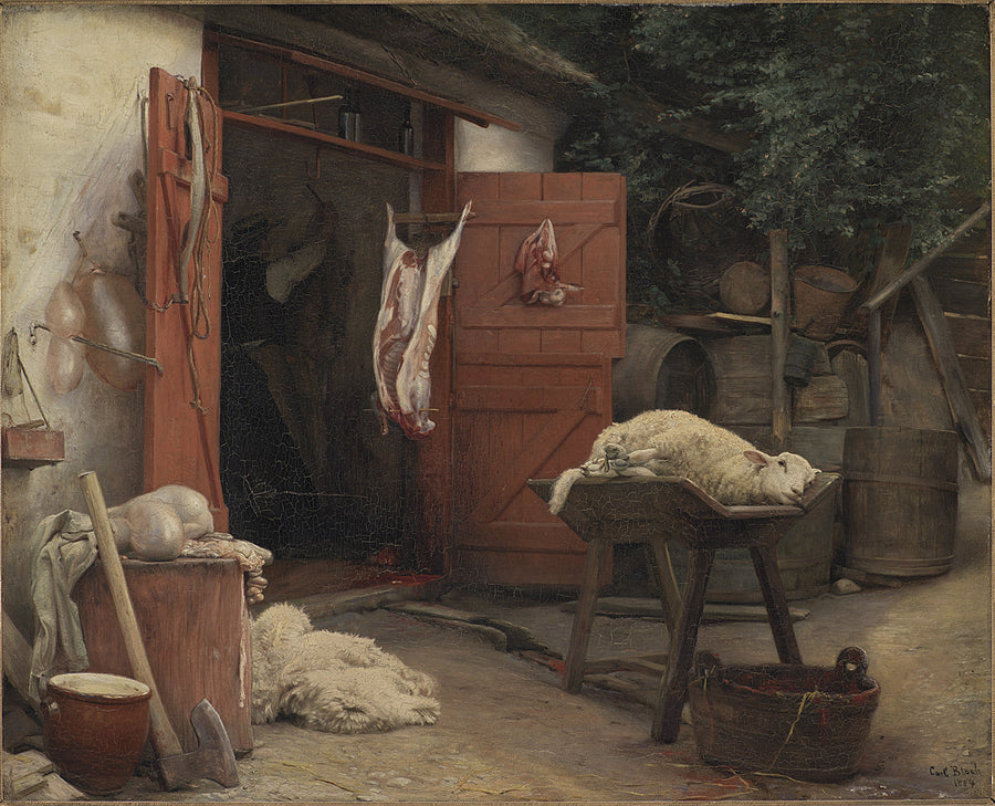 Hellebäkin teurastamo - Carl Heinrich Bloch