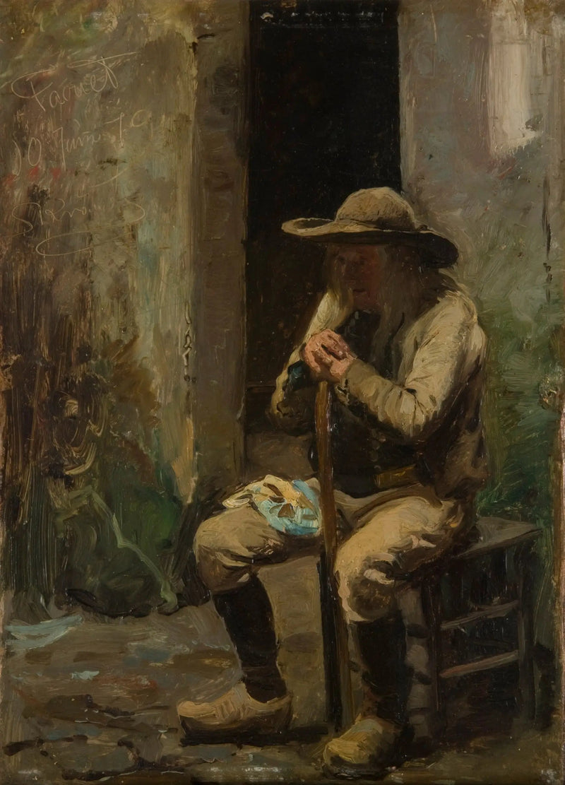 Faouetin maatalonviljelijä istuu - Peder Severin Krøyer