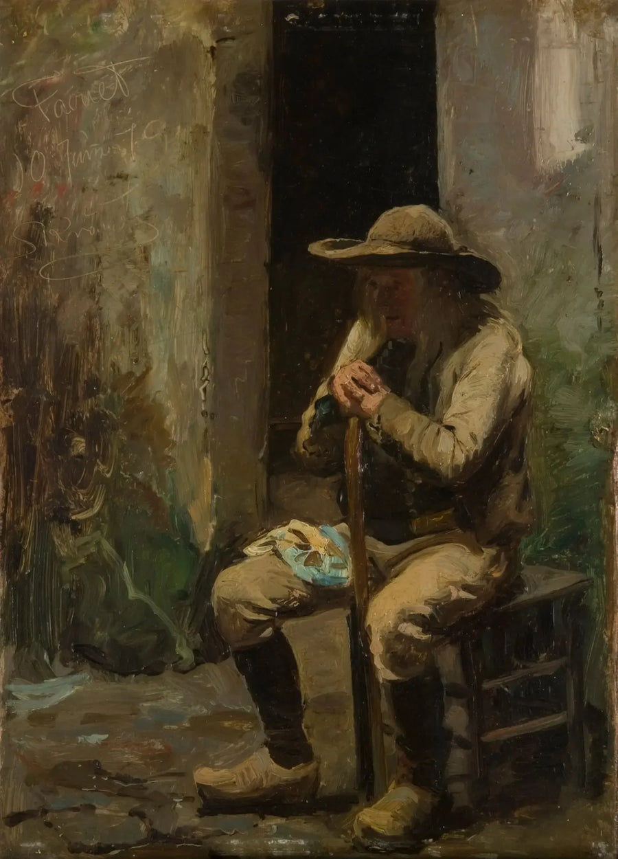 Faouetin maatalonviljelijä istuu - Peder Severin Krøyer