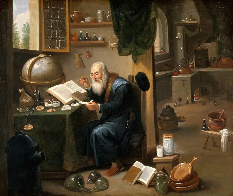 Alkemisti laboratoriossaan - David Teniers nuorempi
