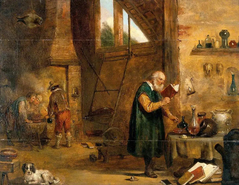 Alkemisti laboratoriossaan - David Teniers nuorempi