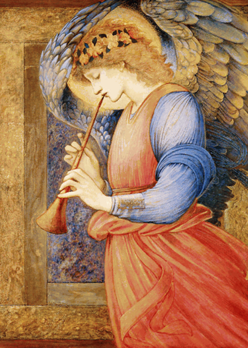 Enkelin soittamassa huilua - Edward Burne-Jones