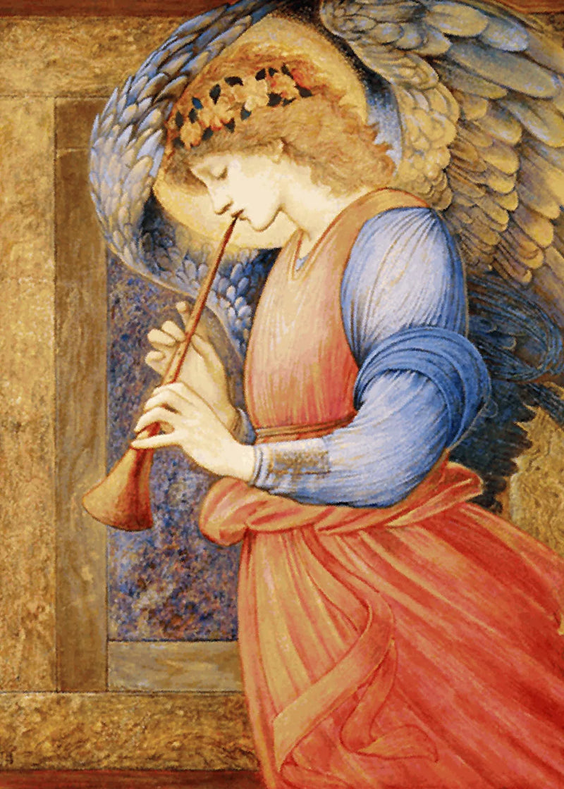 Enkelin soittamassa huilua - Edward Burne-Jones