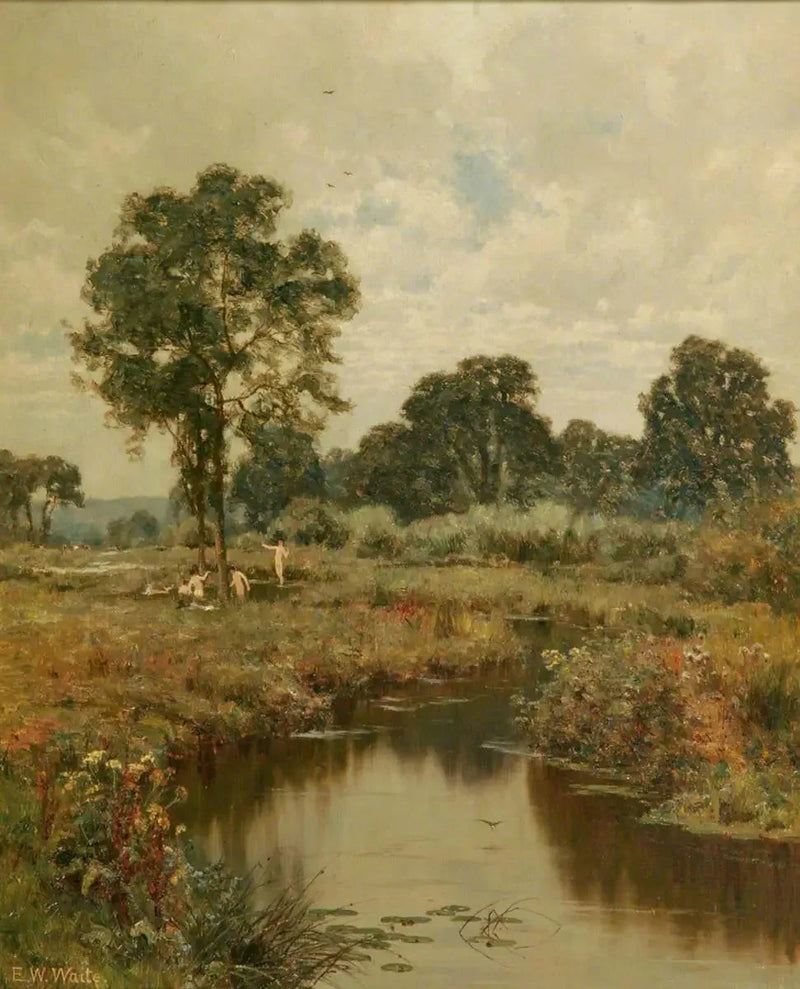 Eräänlainen elokuu-iltapäivä, Woolhampton, Berkshire - Edward Wilkins Waite