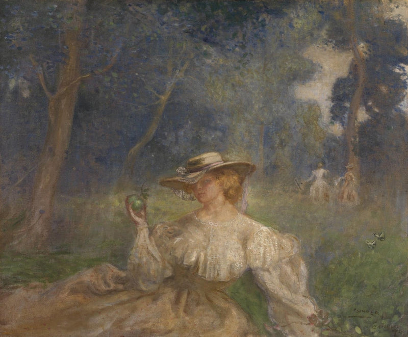 Erään kesäpäivän iltapäivä: Vihreä omena - Charles Conder