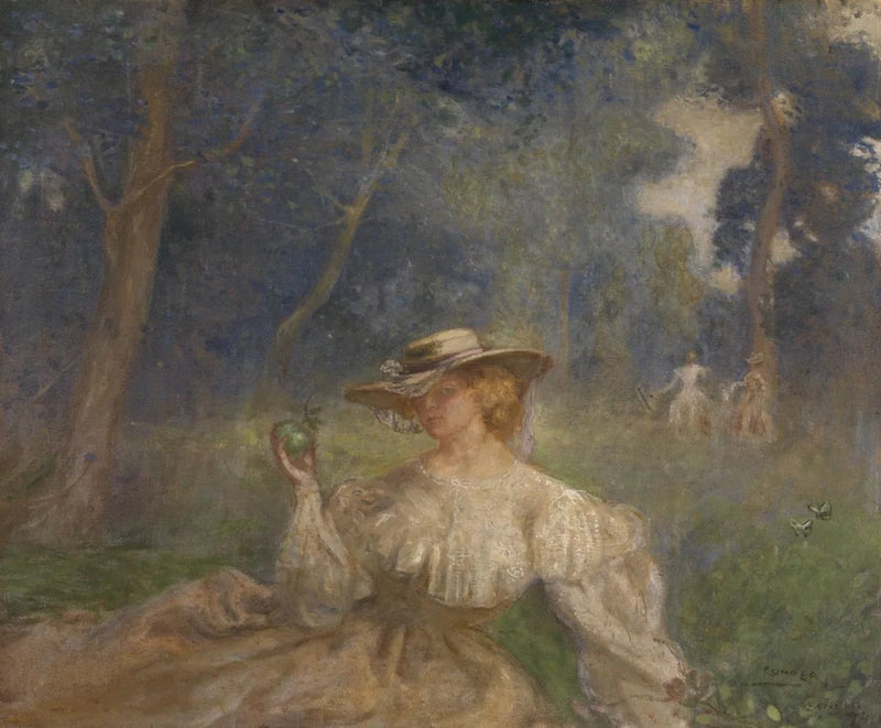 Erään kesäpäivän iltapäivä: Vihreä omena - Charles Conder