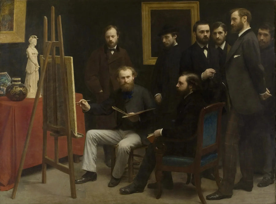 Ateljee Batignollesissa - Henri Fantin-Latour