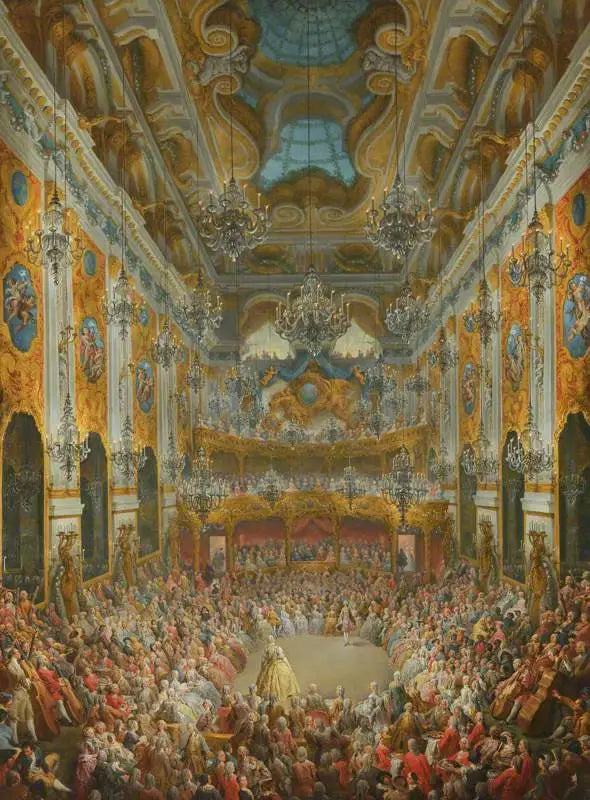 Nivernaisen herttuan antama baletti Dauphinin syntymäjuhlan kunniaksi - Giovanni Paolo Panini