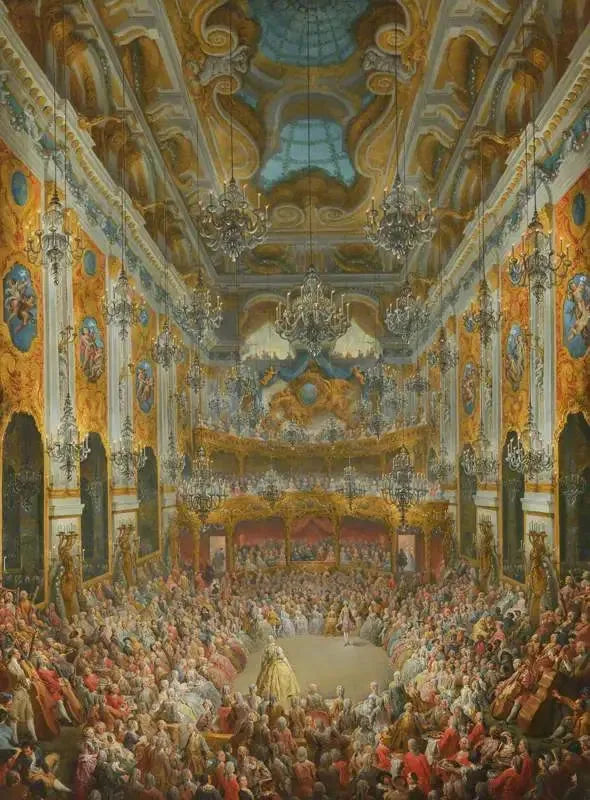Nivernaisen herttuan antama baletti Dauphinin syntymäjuhlan kunniaksi - Giovanni Paolo Panini