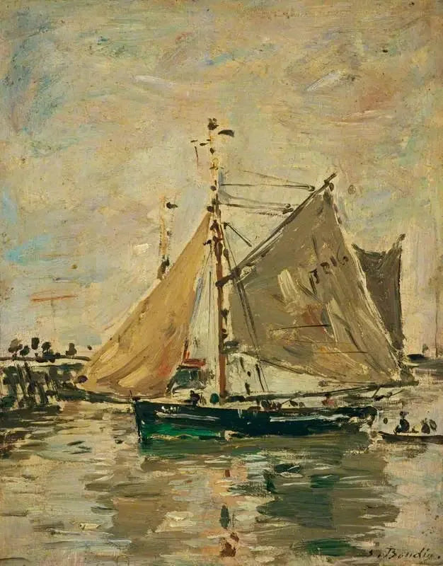 Kalastusvene, Trouville - Eugène Boudin