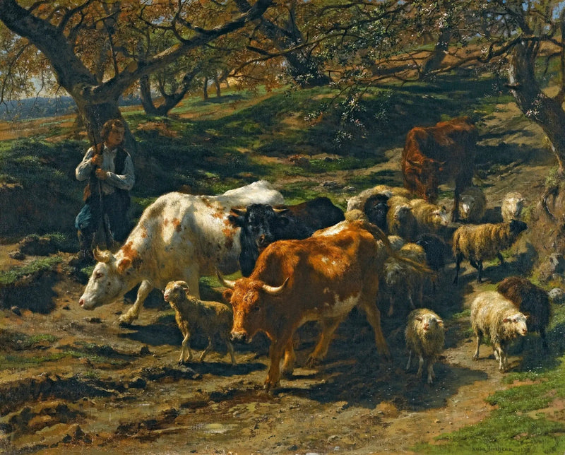 Laumanvartija ja hänen laumansa - Rosa Bonheur
