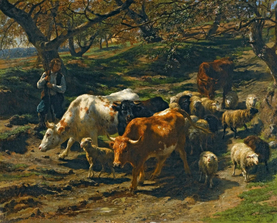 Laumanvartija ja hänen laumansa - Rosa Bonheur