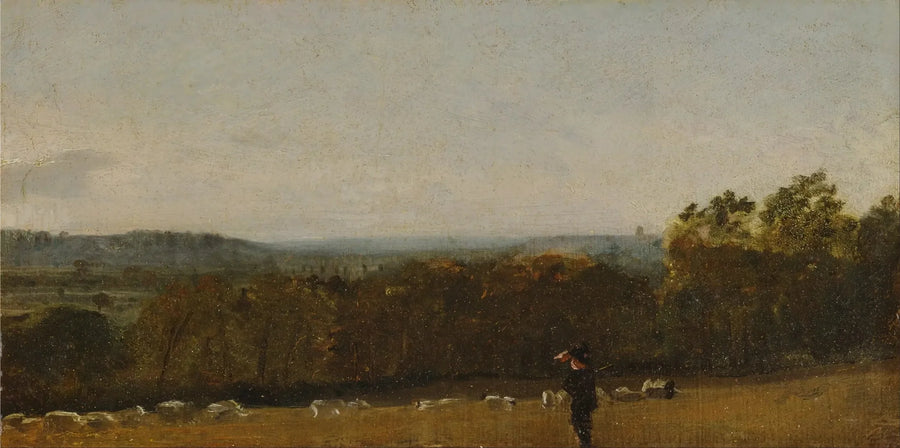 Laulava lintu - Maalaus taiteilija John Constable