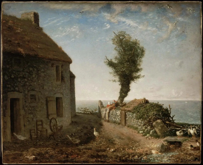 Pätkä Gréville-kylästä - Jean-François Millet