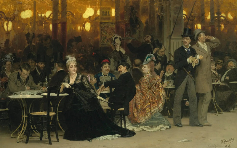 Pariisilainen kahvila - Ilya Repin