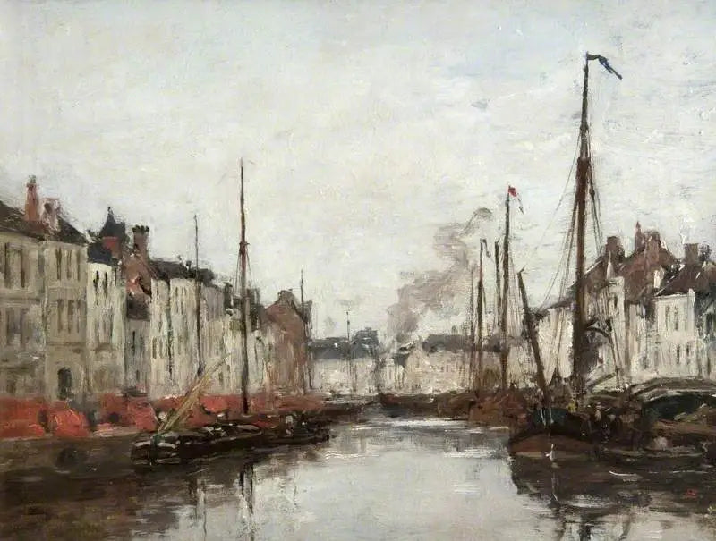 Hollantilainen kanava - Eugène Boudin