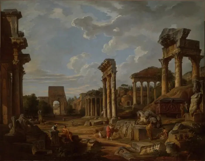 Ranskalainen Forum-huvittelu - Giovanni Paolo Panini