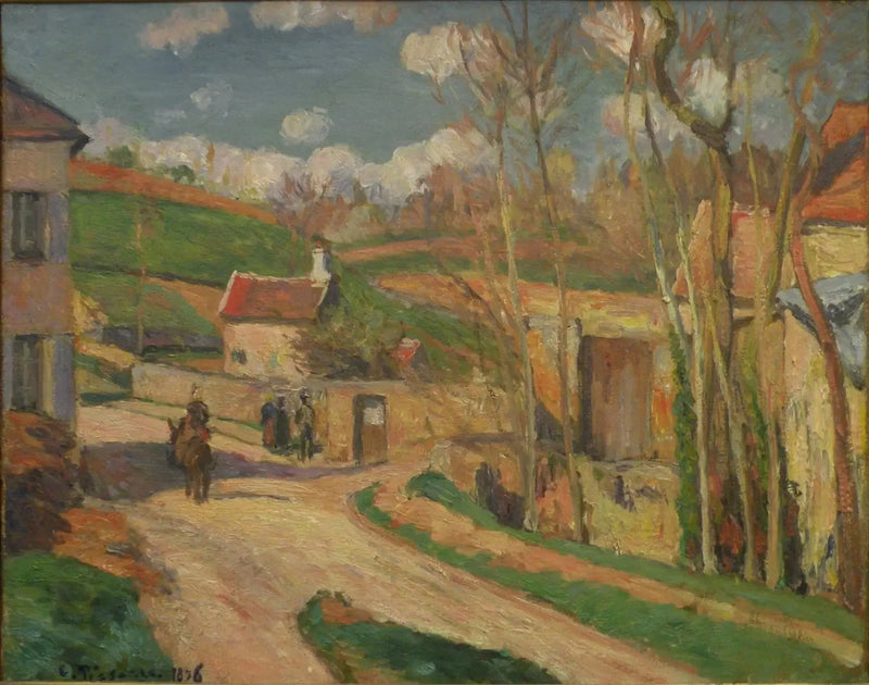 Risteys Hermitagessa, Pontoise - Camille Pissarro