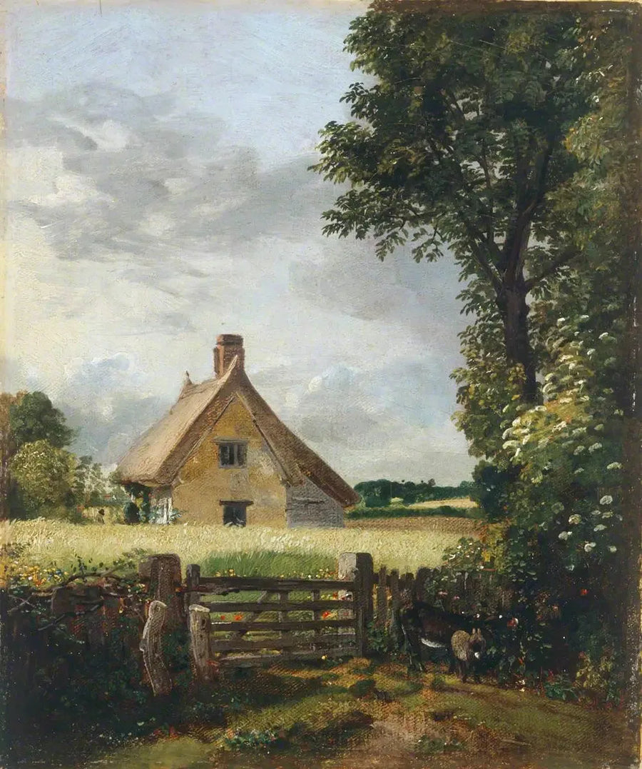 Huvila maissipellossa - John Constable