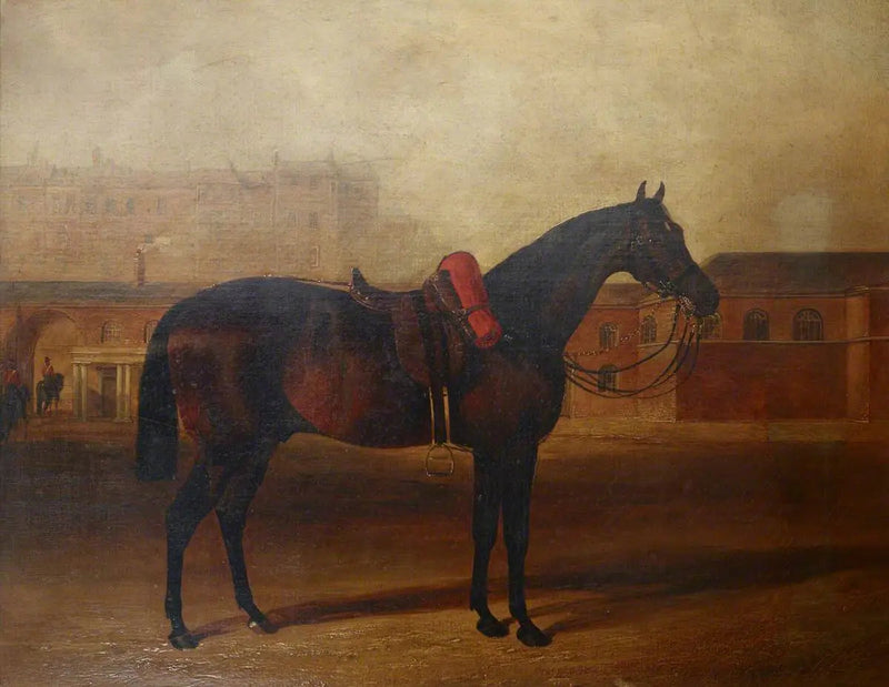 Kenttälaturi Albanyn varuskunnan paraatintorilla, Lontoossa - John Frederick Herring, Sr.