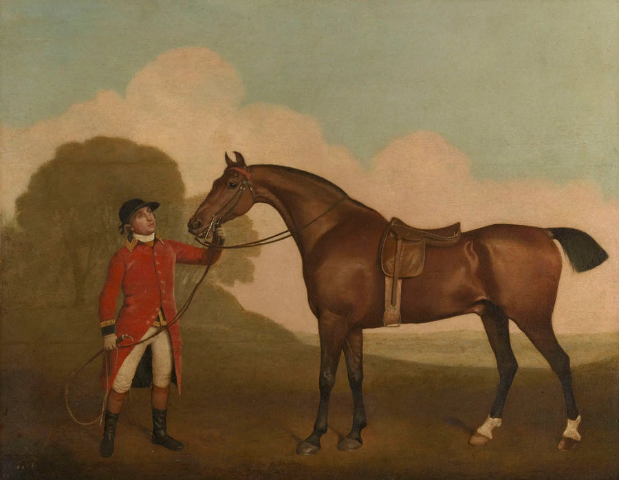 Sininen hevonen ja hoitaja - George Stubbs