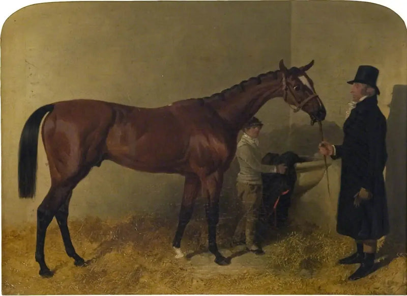 Kilpahevonen rautias karsinassa - John Frederick Herring, Sr.