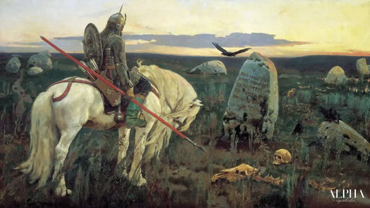 Un chevalier à la croisée des chemins - Viktor Vasnetsov - Reproductions de tableaux et peintures haut de gamme