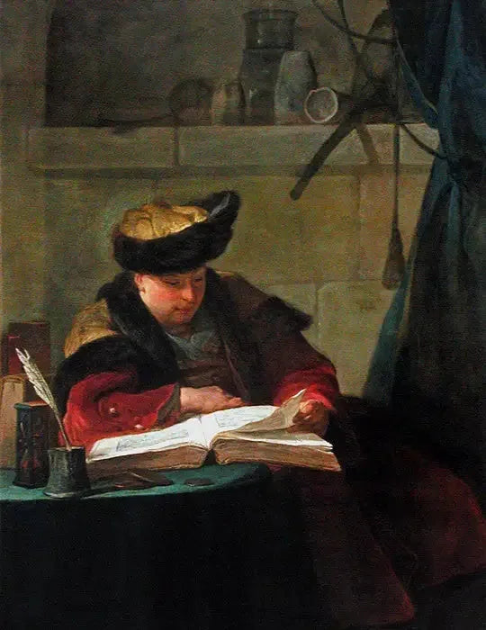 Kemisti laboratoriossaan - Jean Siméon Chardin
