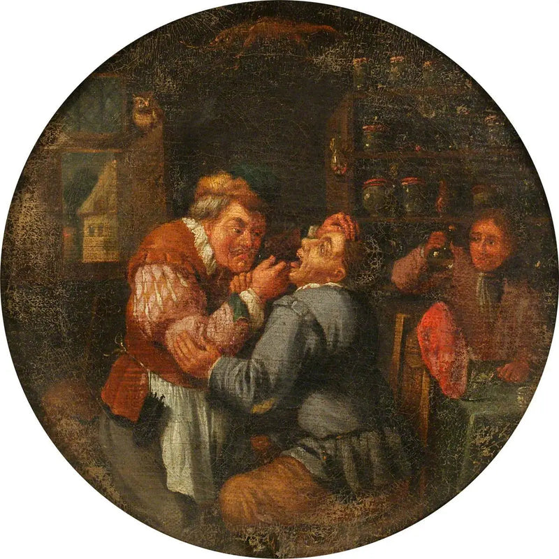Leikkaava hammaslääkäri - David Teniers nuorempi