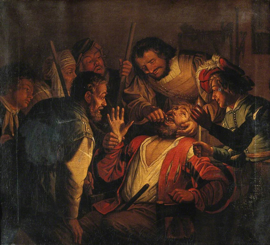 Leikkaava hammaslääkäri - Gerrit van Honthorst